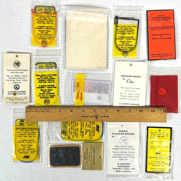 Australia Great Barrier Reef 14 Vtg Woven Badge Patch Lot NSW Cairns Queensland - Picture 2 of 9